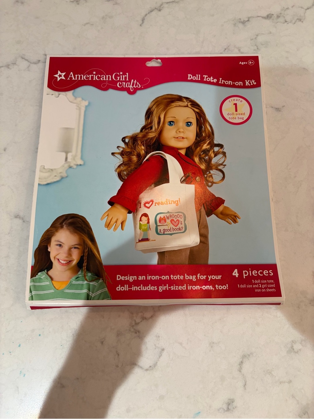 American Girl Doll Tote Iron-On Kit – White Tote